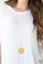 Load image into Gallery viewer, Spin Your PINWHEELS - Yellow Necklace