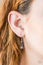 Load image into Gallery viewer, Stop, TEARDROP, and Roll - Black Necklace