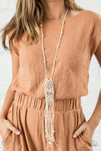 Load image into Gallery viewer, Macrame Majesty - White Necklace