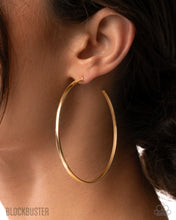 Load image into Gallery viewer, Basic Bombshell - Gold Blockbuster Earring
