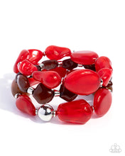 Load image into Gallery viewer, Soothing Stack - Red Bracelet
