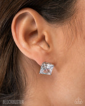 Load image into Gallery viewer, GLOW Time - White Blockbuster Earring
