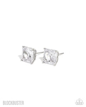 Load image into Gallery viewer, GLOW Time - White Blockbuster Earring
