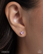 Load image into Gallery viewer, Simple Sweetheart - Pink Post Earring

