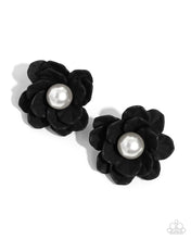 Load image into Gallery viewer, Blooming Backdrop - Black Earrings
