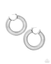Load image into Gallery viewer, Set The Scene - Silver Hoop Earrings
