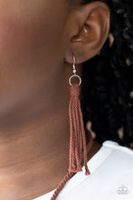 Load image into Gallery viewer, Macrame Mantra - Brown Necklace
