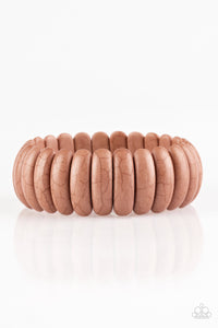 Peacefully Primal - Brown Bracelet