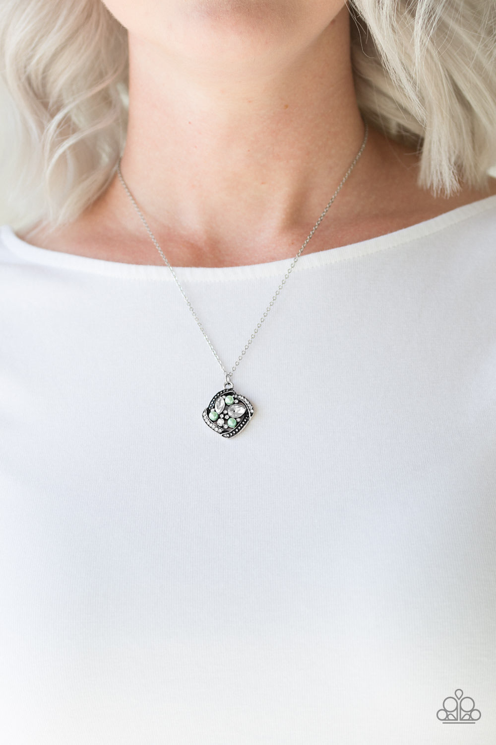Speaking Of Timeless - Green Necklace
