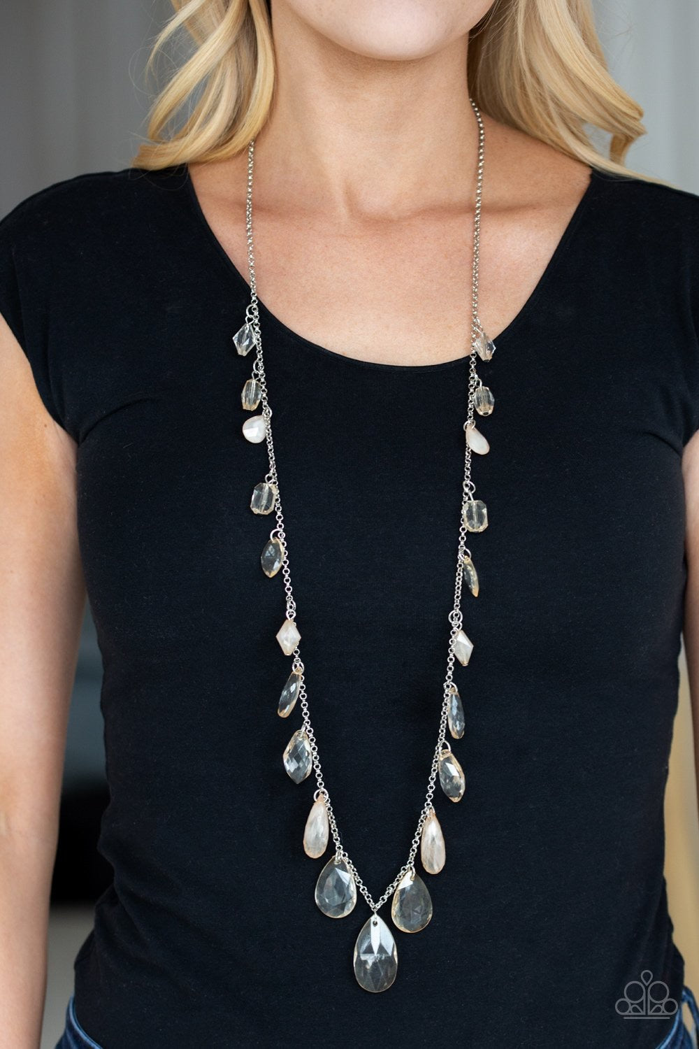 Glow And Steady Wins The Race - Brown Necklace