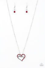 Load image into Gallery viewer, Heart To HEARTTHROB- Red Necklace
