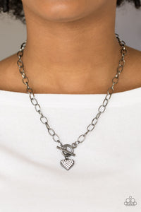 Harvard Hearts - Black Necklace