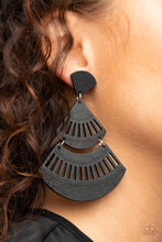 Load image into Gallery viewer, Oriental Oasis - Black Earring
