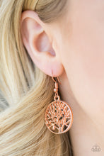 Load image into Gallery viewer, TREE Ring Circus - Copper Earring
