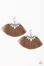 Load image into Gallery viewer, Formal Flair - Brown Earrings
