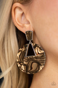 Let HEIR Rip! - Brown Earrings