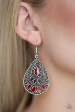 Load image into Gallery viewer, Westside Wildside - Red Earring
