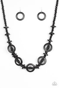 Fiji Foxtrot - Black Necklace