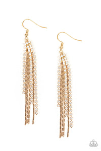 Red Carpet Bombshell - Gold Earring