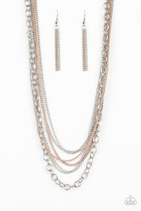 Intensely Industrial - Brown Necklace