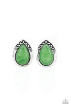 Load image into Gallery viewer, Stone Spectacular - Green Post Earring
