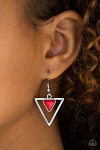 Triassic Princess - Red Earring