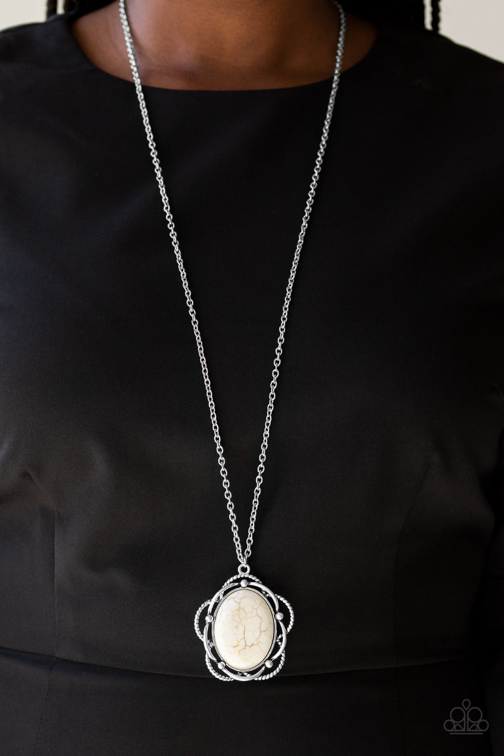 Let Your Dreams Bloom - White Necklace