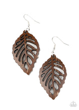 Load image into Gallery viewer, LEAF Em Hanging - Brown Earring
