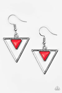 Triassic Princess - Red Earring