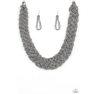 Mesmerizingly Mesopotamia - Black Necklace