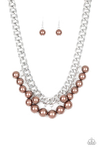 Get Off My Runway - Brown Necklace