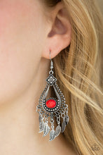 Load image into Gallery viewer, The FLIGHT Of Your Life - Red Earring
