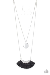 Tassel Temptation - Black Necklace