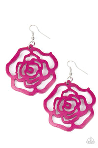 Island Rose - Pink Earrings