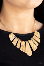 Load image into Gallery viewer, Texture Tigress - Gold Necklace
