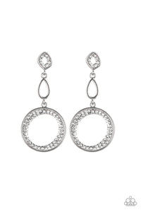 On The Glamour Scene - White Post Earring