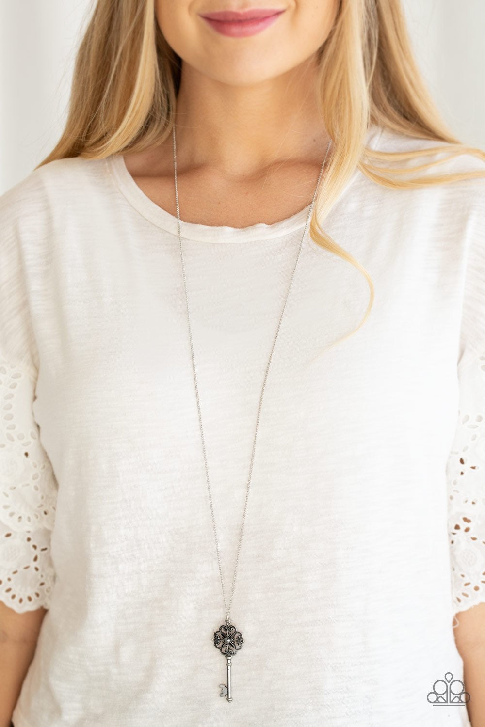 Got It On Lock - Silver Necklace