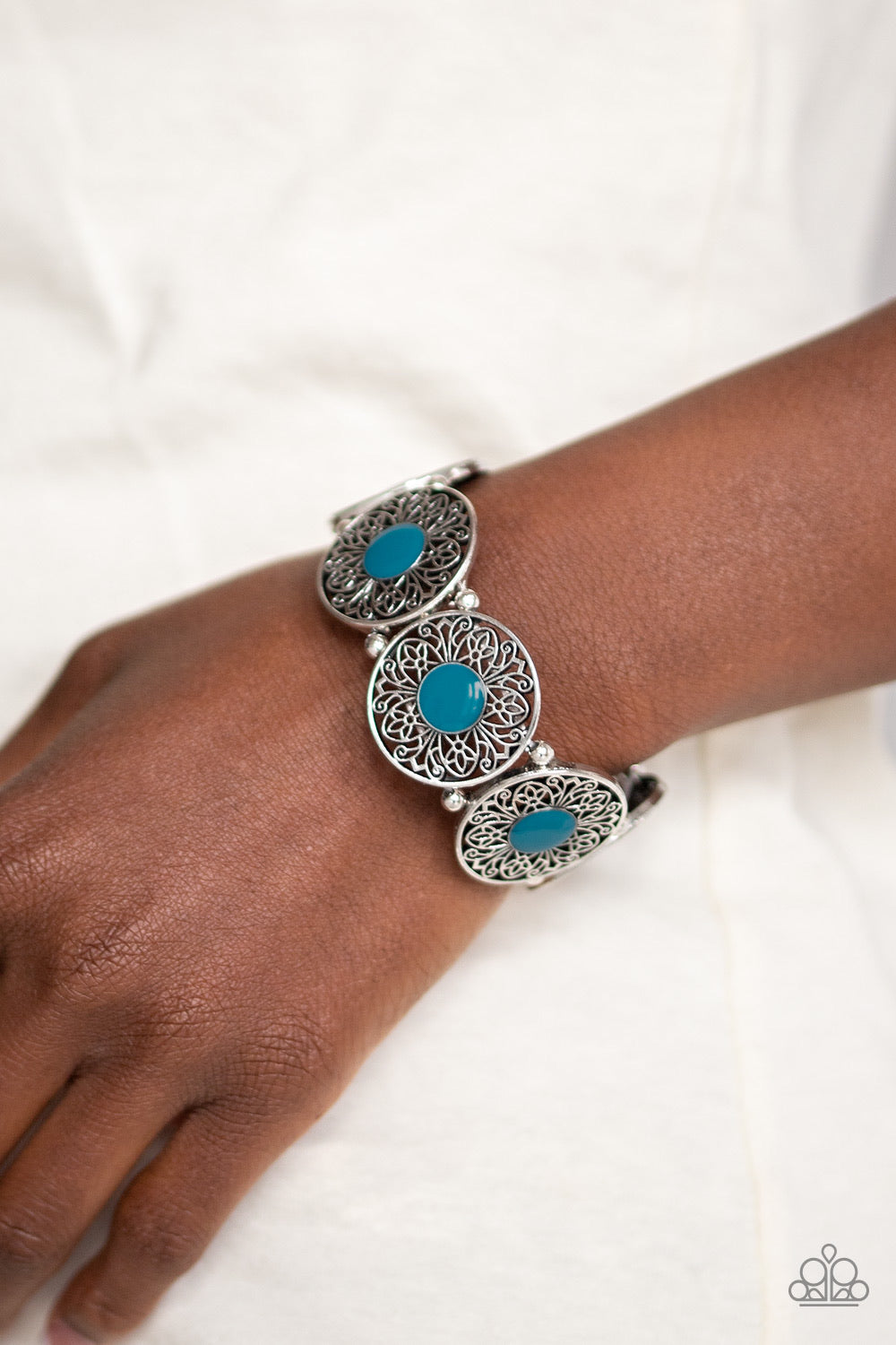 Painted Garden - Blue Bracelet