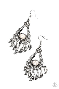 The FLIGHT Of Your Life - White Earring