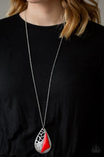 Load image into Gallery viewer, Impressive Edge - Red Necklace
