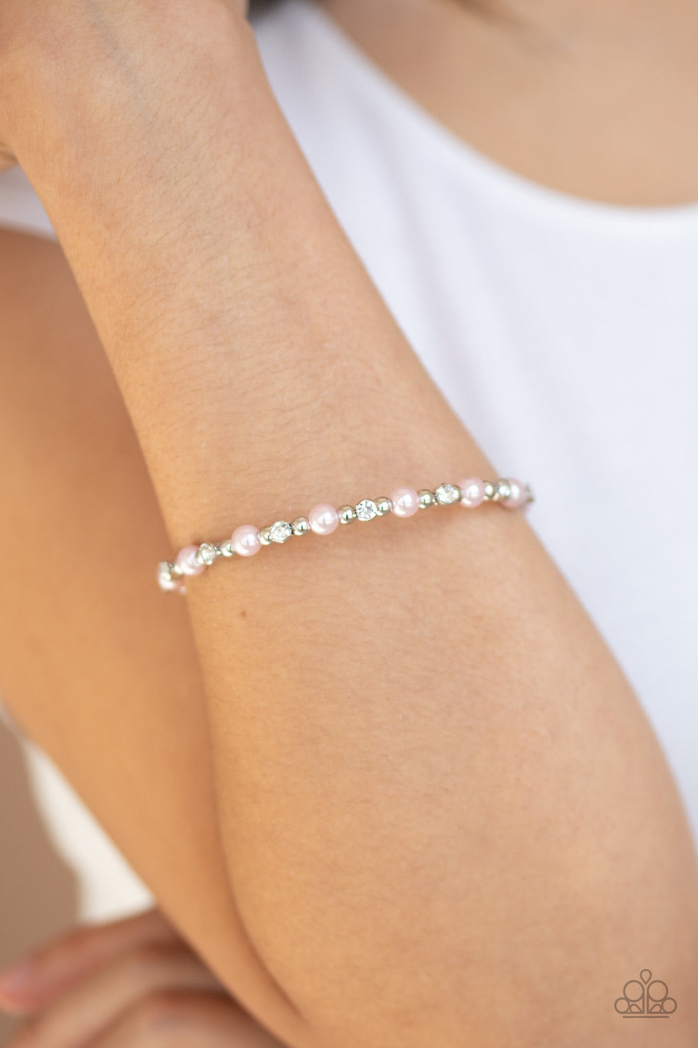 Decadently Dainty - Pink Bracelet