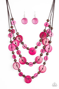South Beach Summer - Pink Necklace
