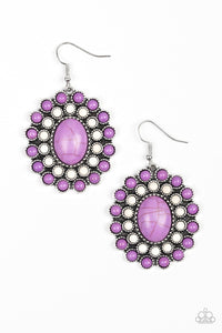 Stone Solstice - Purple Earring