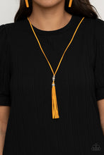 Load image into Gallery viewer, Hold My Tassel - Yellow Necklace

