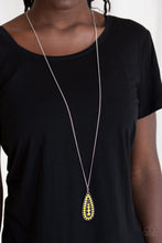 Load image into Gallery viewer, Tiki Tease - Yellow Necklace
