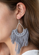 Load image into Gallery viewer, Wanna Piece of MACRAME? - Silver Earring
