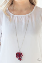 Load image into Gallery viewer, Prismatic Palms - Red Necklace
