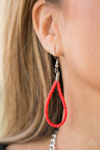 Peacefully Pacific - Red Necklace