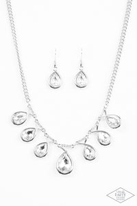 Love AT FIERCE Sight - White Necklace