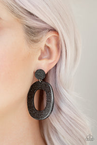 Miami Boulevard - Black Earrings